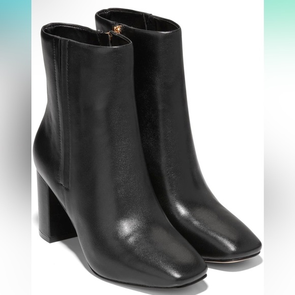 Cole Haan Shoes - Cole Haan - Women’s Valley Booties - Black Leather Zip up mid boot - 7.5